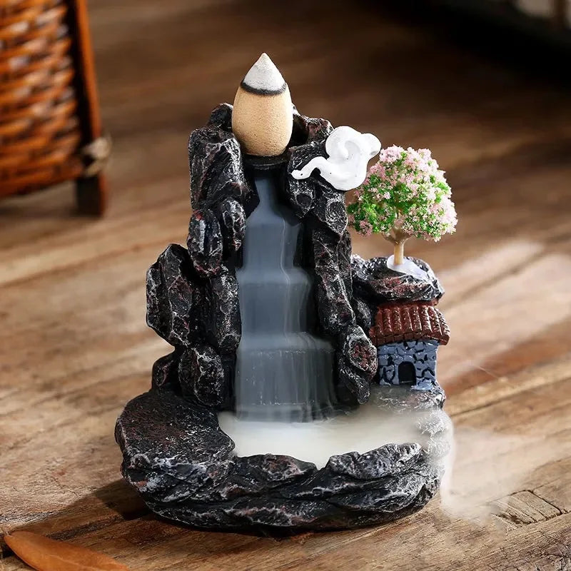 Mountains River Waterfall Fragrance Fireplace