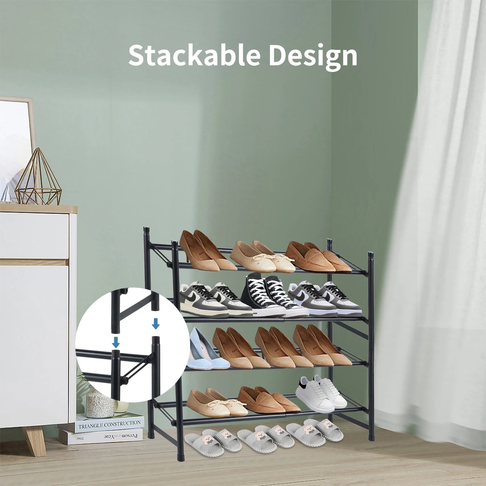 Adjustable and Scalable Shoes Rack