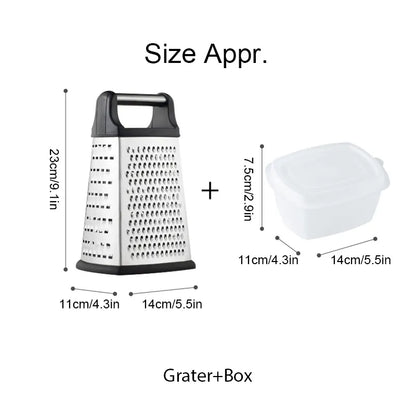 Four-side Box Grater Vegetable Slicer Cutter