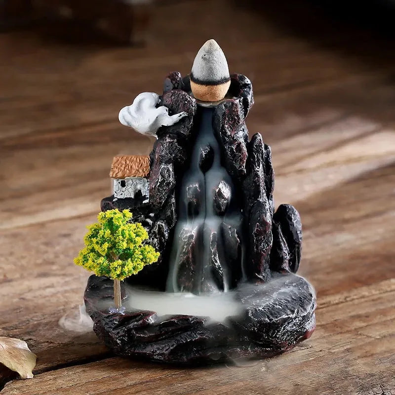 Mountains River Waterfall Fragrance Fireplace