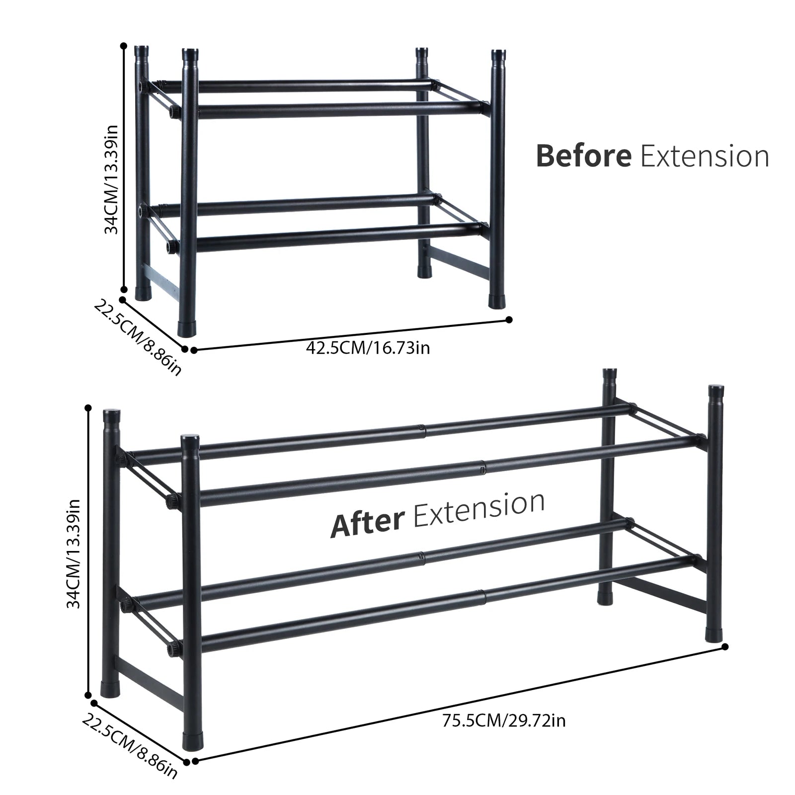 Adjustable and Scalable Shoes Rack