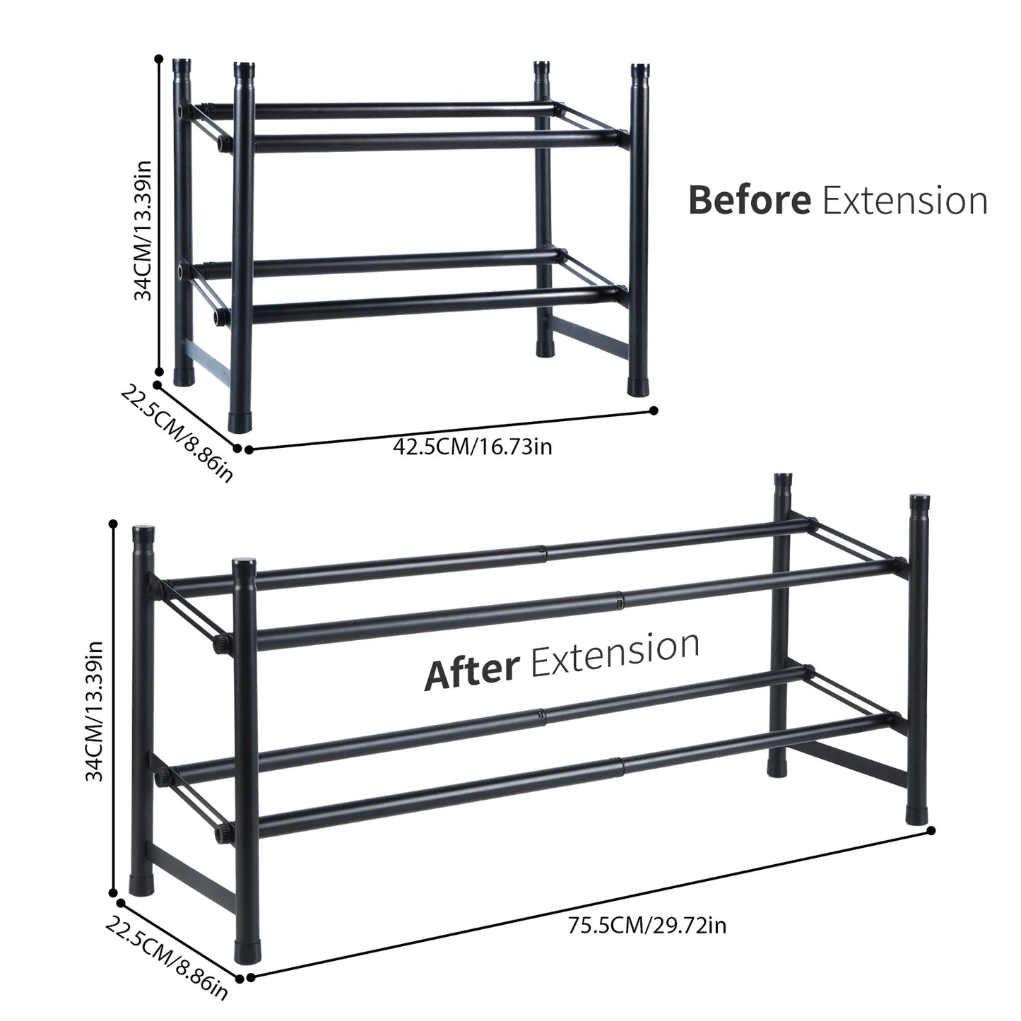 Adjustable and Scalable Shoes Rack