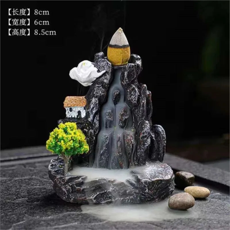 Mountains River Waterfall Fragrance Fireplace