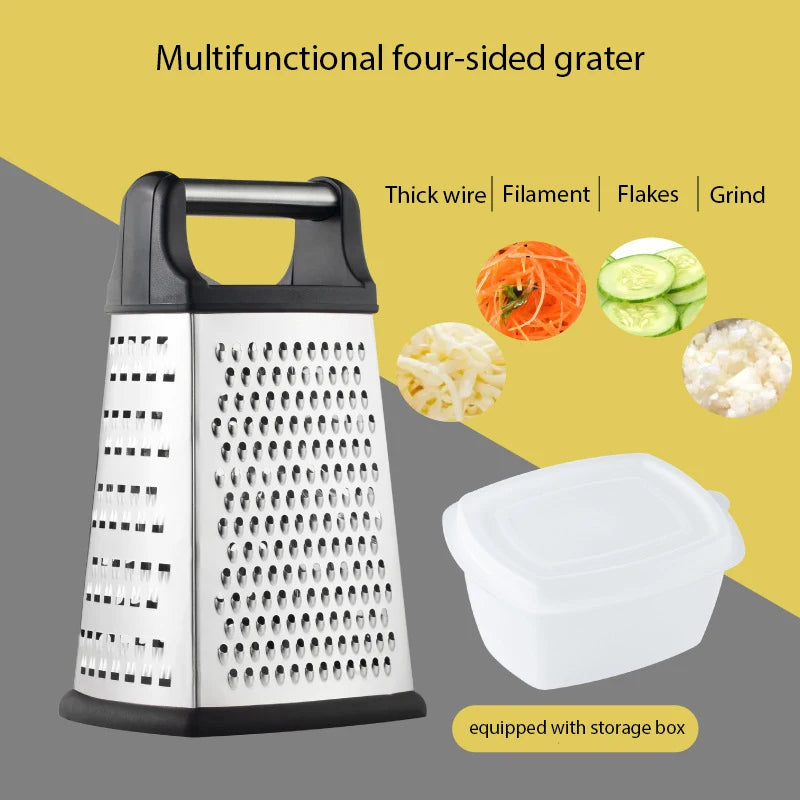 Four-side Box Grater Vegetable Slicer Cutter