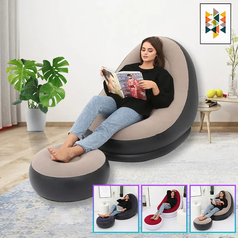 Portable Folding Inflatable Sofa for Living Room